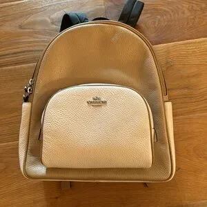 Coach | Bags | Coach Backpack Used Only A Few Times Tan And  display picture 1